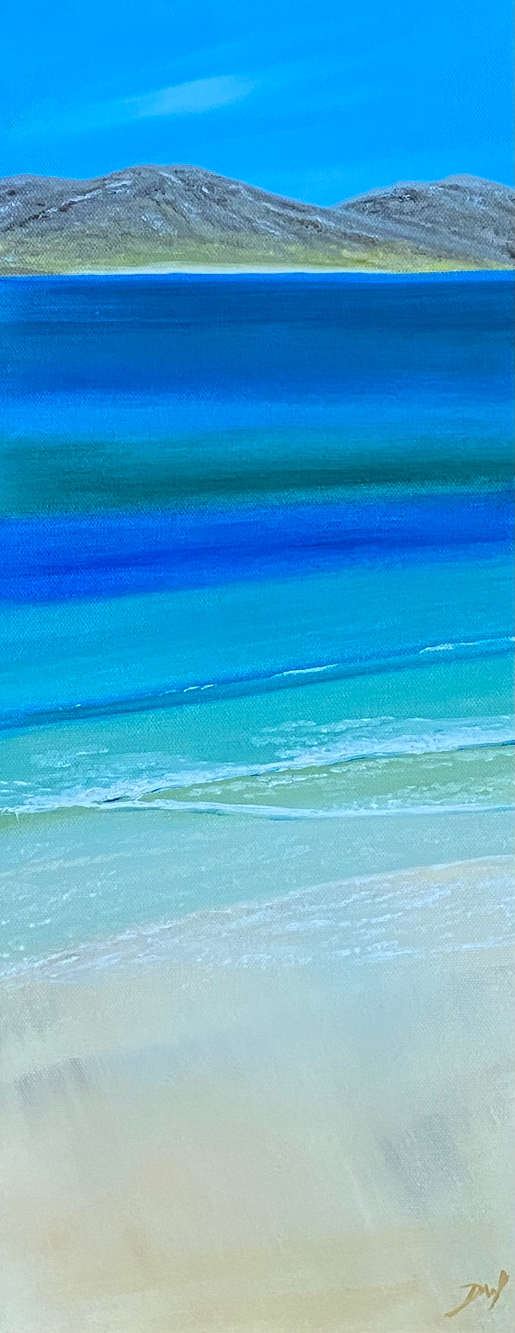 Original oil painting ~ Seilebost 20cm x 50cm