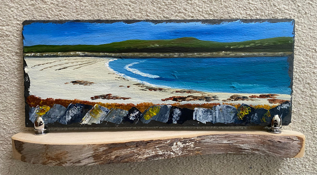 Oil painting on slate ~ Shawbost
