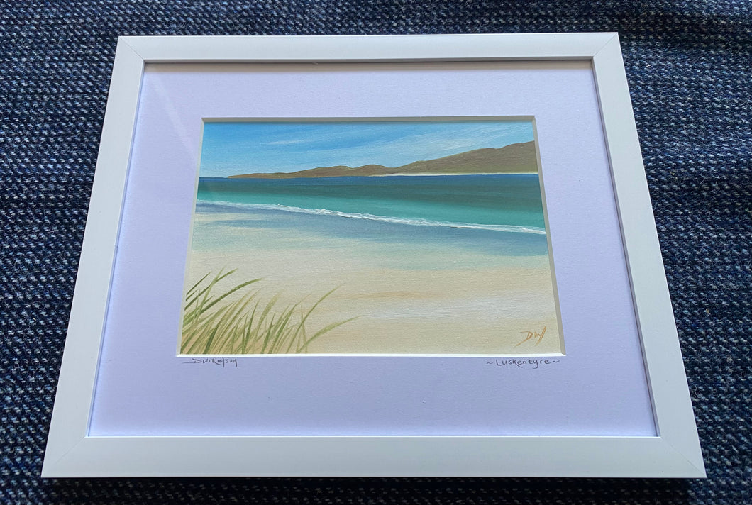 Framed oil painting ~ Luskentyre
