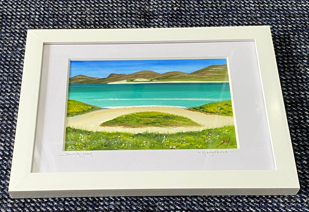 Framed mini oil painting ~ Horgabost