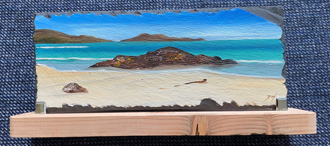 Oil painting on slate ~ Horgabost