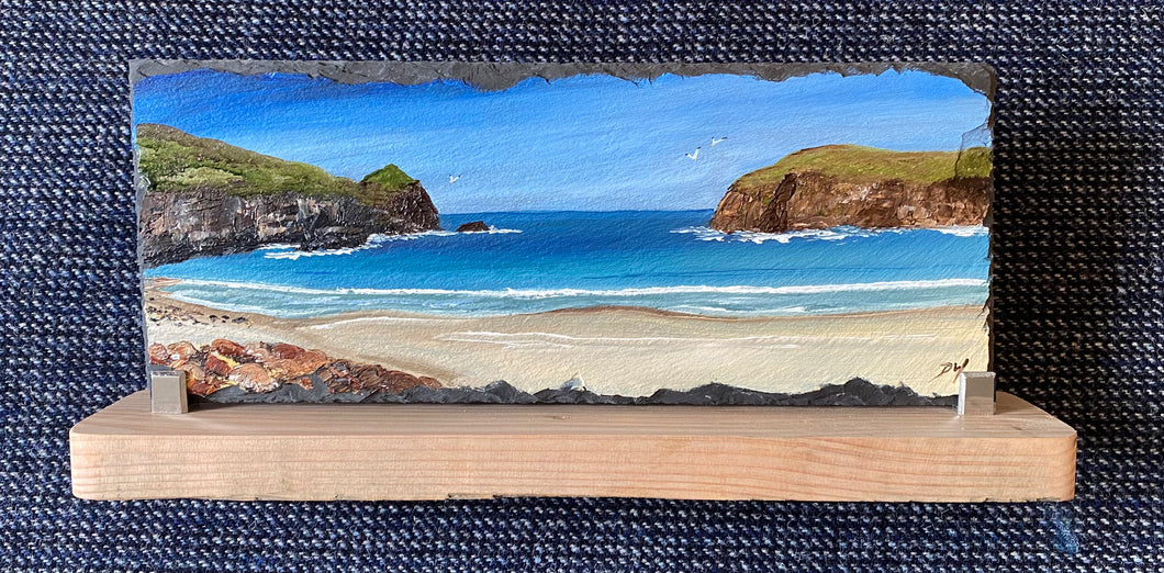 Oil painting on slate ~ Dail Beag