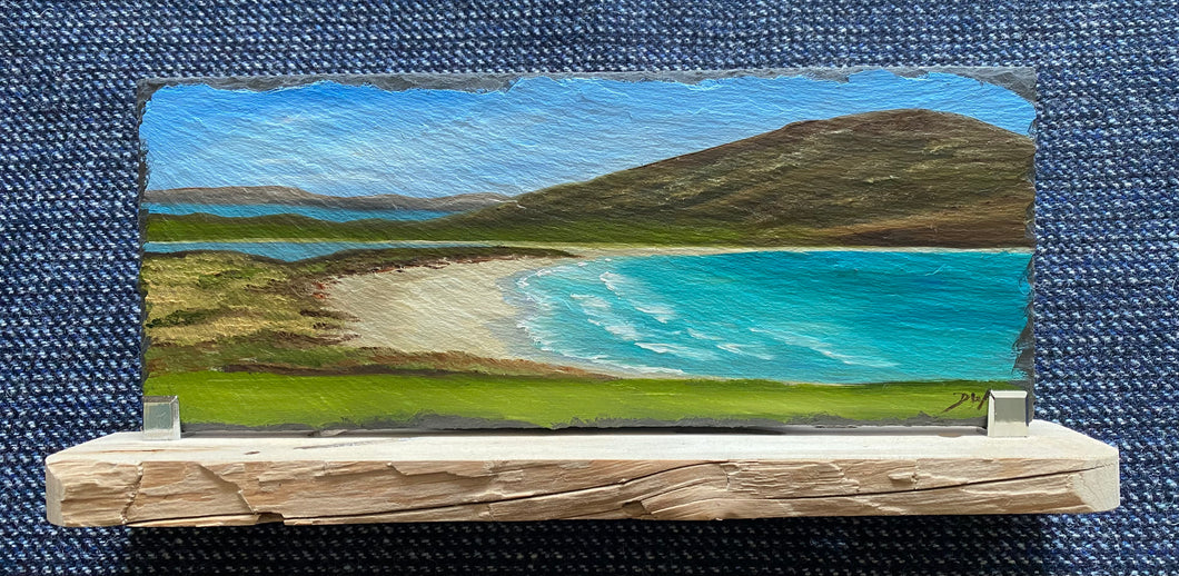 Oil painting on slate ~ Scarista
