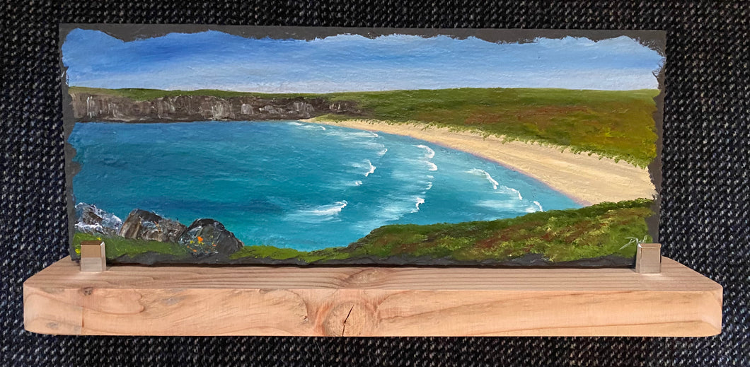 Oil painting on slate ~ Traigh Mhòr