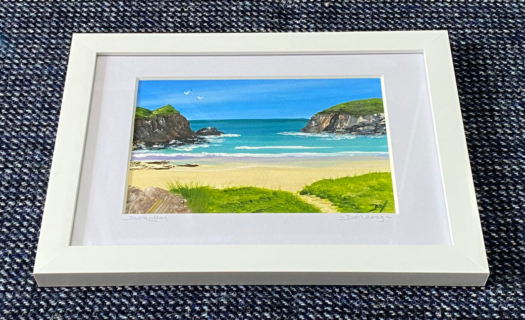 Framed mini oil painting ~ Dail Beag