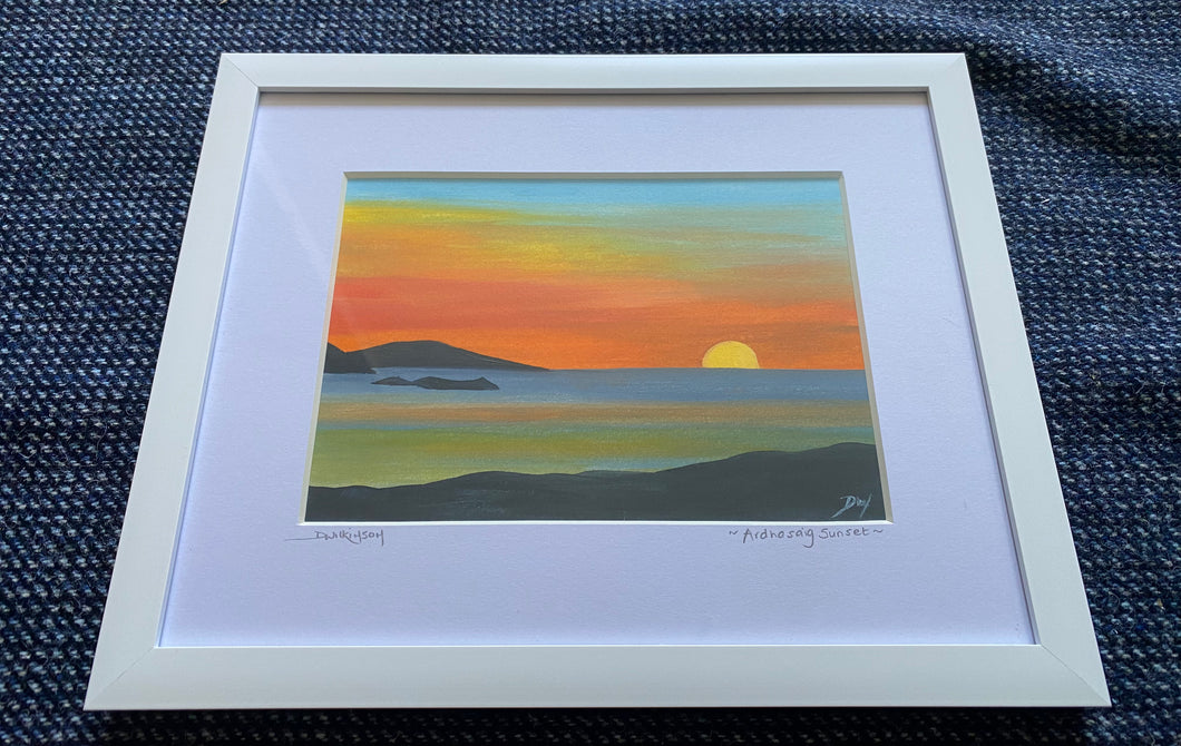 Framed oil painting ~ Ardhasaig