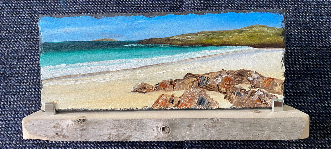 Oil painting on slate ~ Huisinis