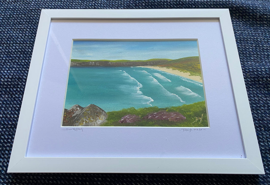 Framed oil painting ~ Traigh Mhòr