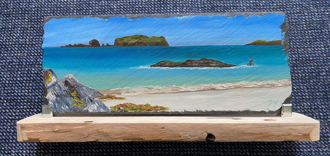 Oil painting on slate ~ Bostadh